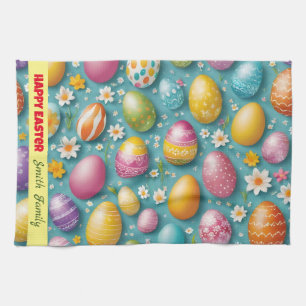 Trendy Eggs Easter Collection Tea Towel