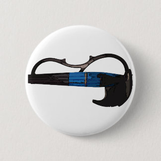 Trendy Electric Violin 6 Cm Round Badge
