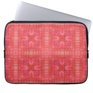 Trendy Electronics Bag Featuring Red Triangles