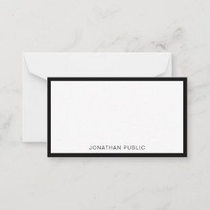 Trendy Elegant Black White Minimalist Template