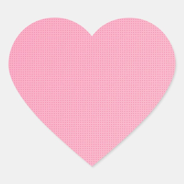 Trendy Elegant Blush Pink Custom Blank Template Heart Sticker (Front)