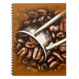 Trendy Elegant Coffee Beans Modern Design Cool Notebook