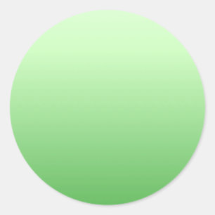 Trendy Elegant Green Colour Blank Template Classic Round Sticker