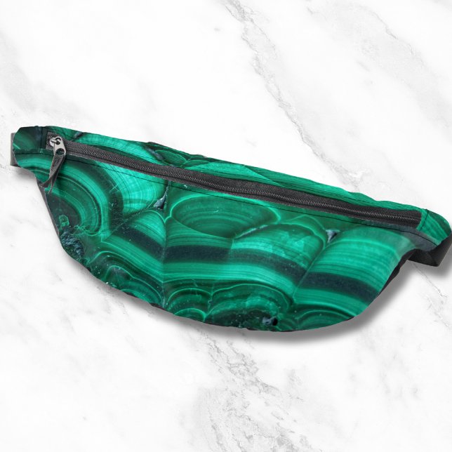 Trendy Elegant Green Malachite Crystal Stone Bum Bags (Trendy Elegant Green Malachite Crystal Stone Fanny Pack)