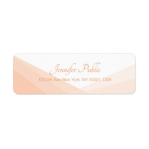 Trendy Elegant Handwritten Name Return Address Label