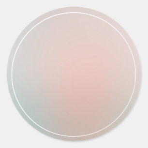 Trendy Elegant Modern Colourful Blank Template Classic Round Sticker
