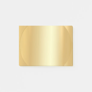 Trendy Elegant Modern Gold Look Blank Template Post-it Notes
