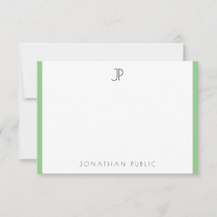 Trendy Elegant Monogrammed Modern Simple Template