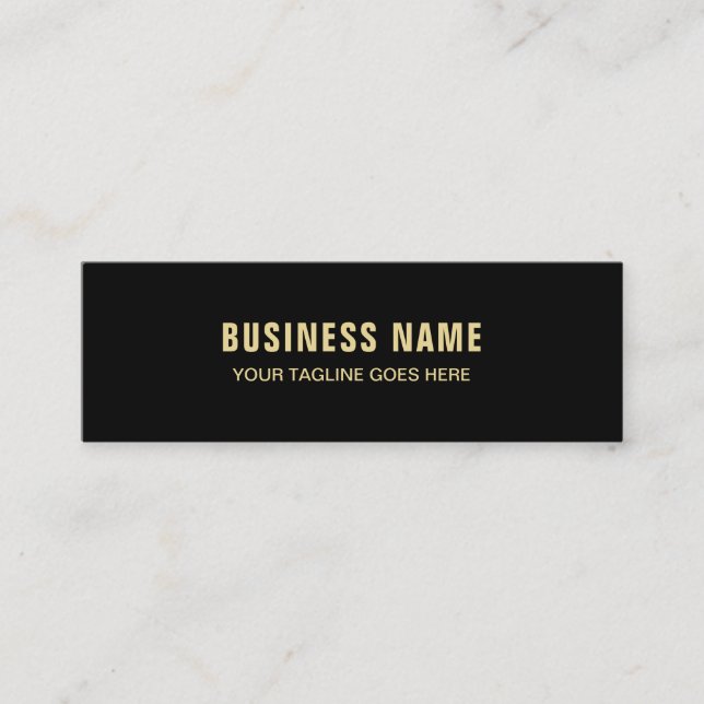 Trendy Elegant Plain Modern Simple Design Luxury Mini Business Card (Front)