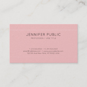 Trendy Elegant Plain Premium Pearl Finish Luxury Business Card