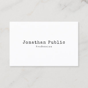 Trendy Elegant Vintage Design Simple Plain Retro Business Card