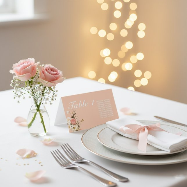 Trendy Elegant Wedding Seating Card (Creator Uploaded)