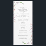Trendy Elegant Wildflower Floral Wedding Program<br><div class="desc">Make your wedding even more special with these Trendy Elegant Wildflower Floral Watercolor Wedding Program! Featuring a casual, beautiful arrangement of lilac lavender, blush pink, yellow and blue wildflowers and botanical greenery for a truly stunning look. Whether you are planning an outdoor garden ceremony or an indoor wedding reception, these...</div>