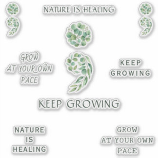 Trendy Encouraging Semicolon Positive Planner Pack