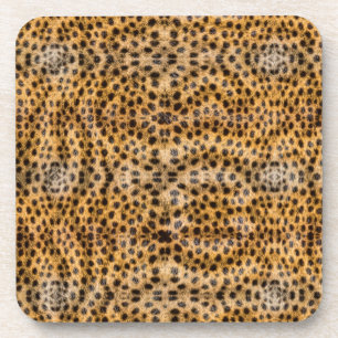 Trendy Exotic Cheetah Fur Pattern Animal Print Coaster