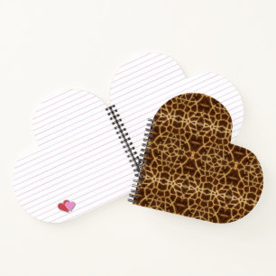 Trendy Exotic Giraffe Fur Pattern Animal Print Notebook