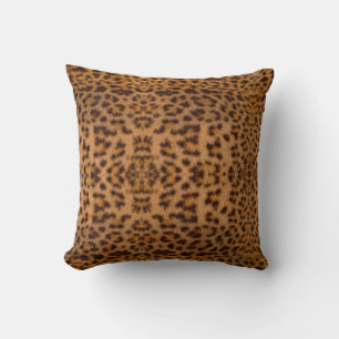 Trendy Exotic Jaguar Fur Pattern Animal Print Cushion