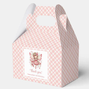 Trendy Fairy Girl Blush Floral Birthday Favour Box
