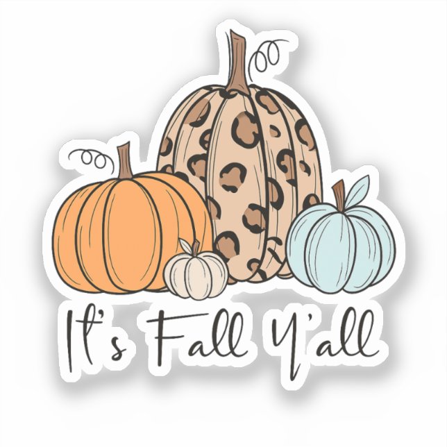 Trendy Fall Pumpkin | “It’s Fall Y’all” Quote (Front)