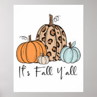 Trendy Fall Pumpkin | “It’s Fall Y’all” Quote