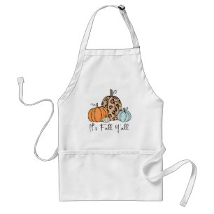 Trendy Fall Pumpkin “It’s Fall Y’all” Quote Standard Apron