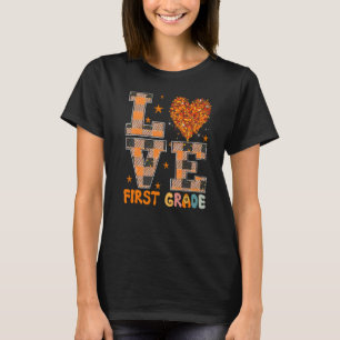 Trendy Fall Sunflower Teacher Paraeducator Love Fi T-Shirt