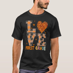 Trendy Fall Sunflower Teacher Paraeducator Love Fi T-Shirt
