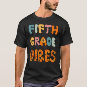 Trendy Fall Teacher Cool Fall Paraeducator Fifth G T-Shirt