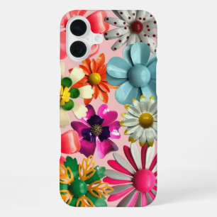 Trendy Fashion MOD Daisy Happy Colourful Flowers C iPhone 16 Plus Case