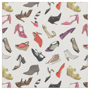 Trendy fashion shoes fabric