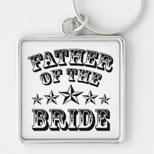 Trendy Father Of The Bride Keychain
