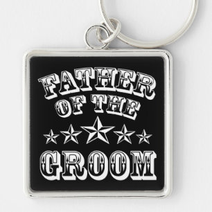 Trendy Father Of The Groom Keychain