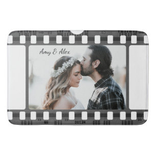 Trendy Film Reel Movie Personalised Picture Frame Bath Mat