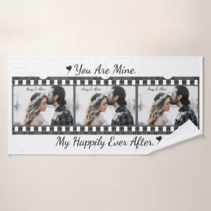 Trendy Film Reel Movie Personalised Picture Frame Bath Towel
