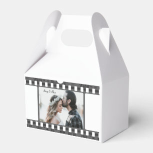 Trendy Film Reel Movie Personalised Picture Frame Favour Box