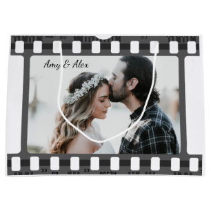 Trendy Film Reel Movie Personalised Picture Frame Large Gift Bag