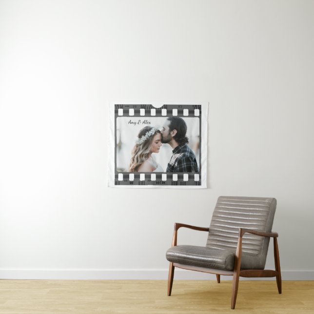 Trendy Film Reel Movie Personalised Picture Frame  Tapestry (In Situ (Horizontal))