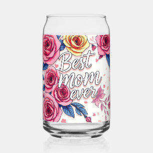 Trendy Floral Luxury Gift Collection Can Glass