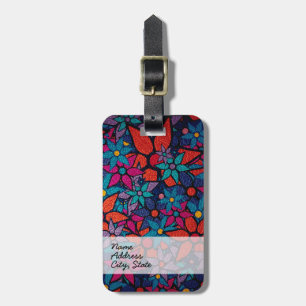 Trendy Floral Pattern #3 Luggage Tag