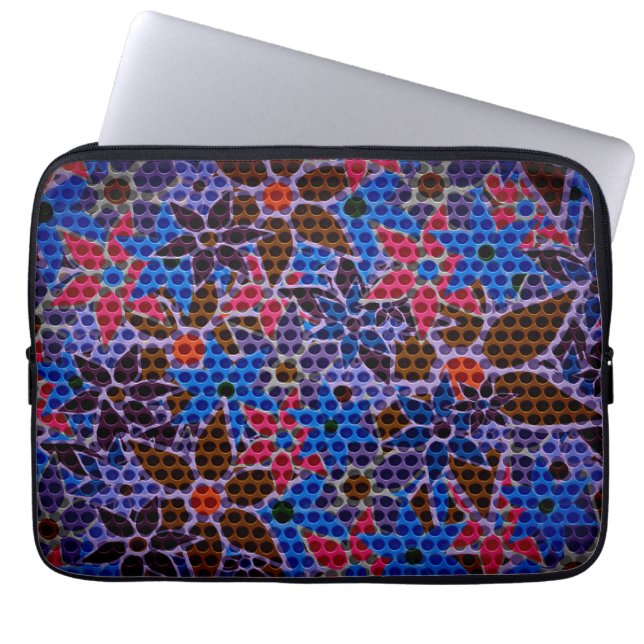 Trendy Floral Pattern #6 Laptop Sleeve (Front)