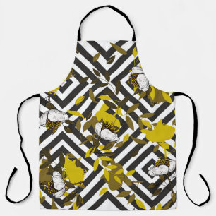 Trendy floral pattern. Isolated seamless pattern. Apron