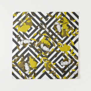 Trendy floral pattern. Isolated seamless pattern. Tapestry