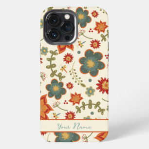 Trendy Floral Pattern Pretty Name Inspirivity iPhone 13 Pro Max Case