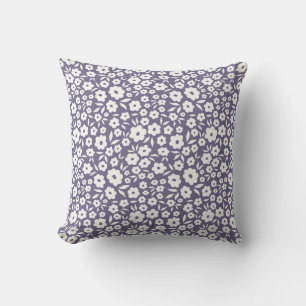Trendy flowers seamless pattern. Small vintage flo Cushion