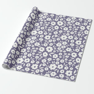 Trendy flowers seamless pattern. Small vintage flo Wrapping Paper