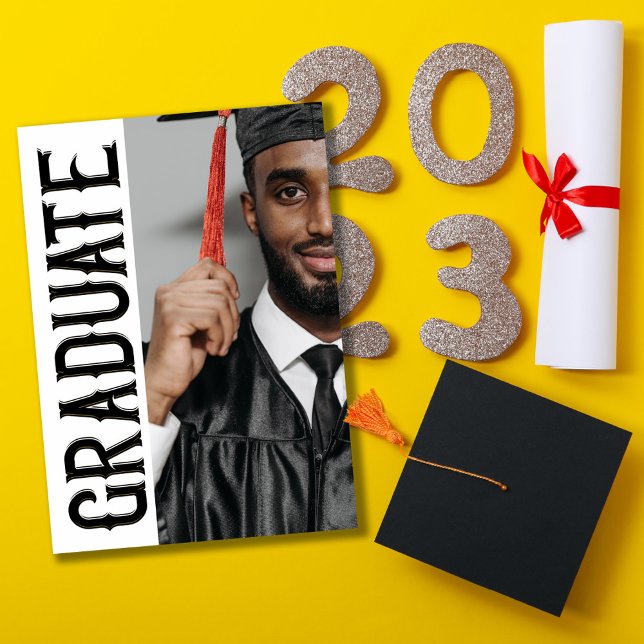 TRENDY FORMAL BUDGET Photo Graduation Announcement (Creator Uploaded)