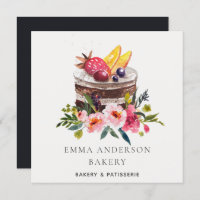 Trendy Fruit Floral Cake Patisserie Cupcake Bakery