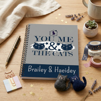 Trendy fun contemporary modern stylish spiral Notebook