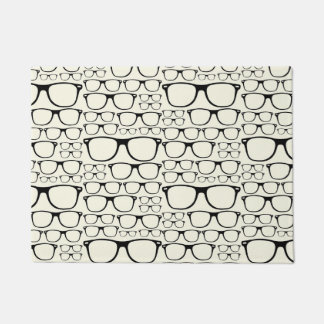 Trendy Funky Nerd Nerdy Geek Retro Glasses Doormat