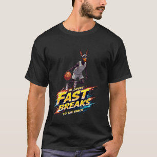 Trendy Funny Basketball Gift for Doberman Pinscher T-Shirt